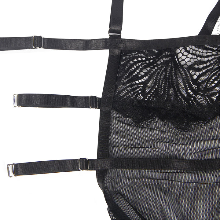 Sexy Black Lace Babydoll – Adjustable Shoulder Straps, Tight Fit, High-Quality Lingerie