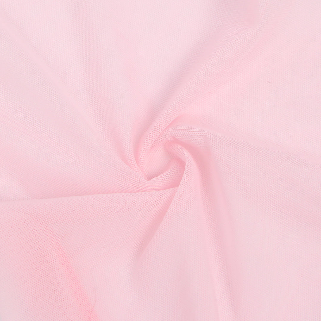 Sexy Kurze Morgenrobe – Pinkes Mesh & Nerz-Fell, Gürtel, verführerische Lingerie