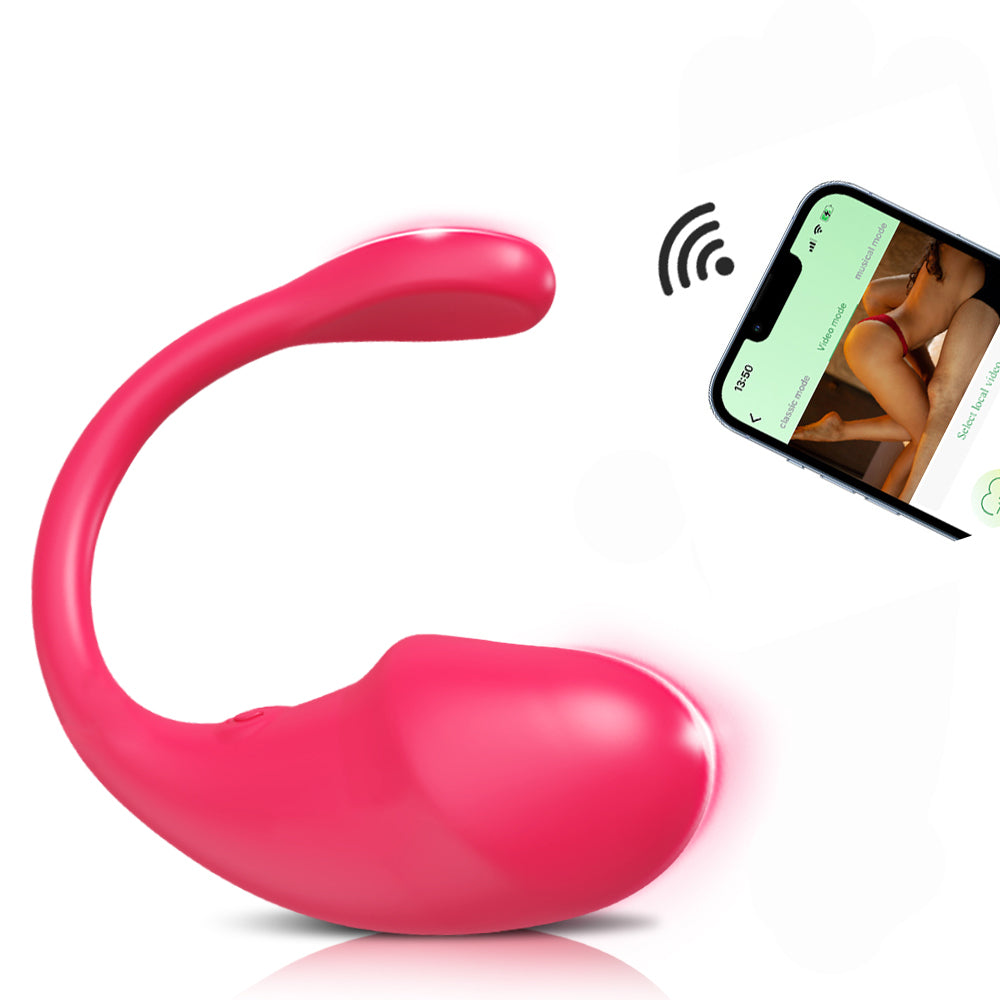 App-gesteuertes, pinkes Sexspielzeug
