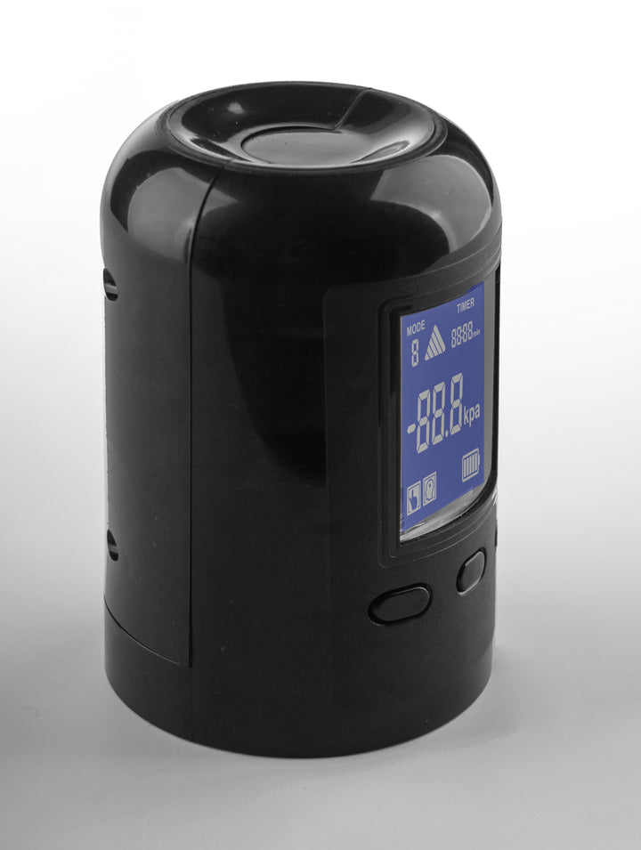 Schwarzes Gerät mit Display