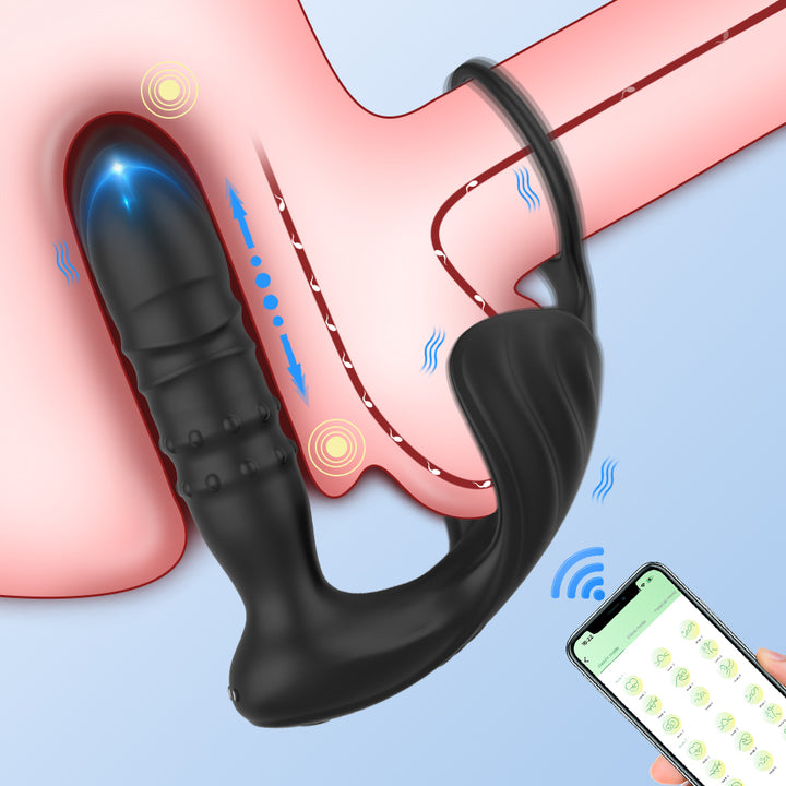 marielove Cockring mit Prostata und Hoden Vibrator mit App