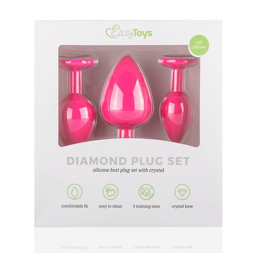 Easytoys Analplugs Default Easytoys Analplug aus Silikon mit Diamant - pink diskret bestellen bei marielove