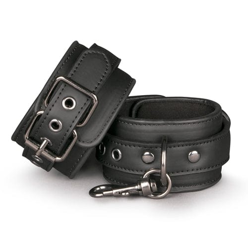 Easytoys Halsbänder Default Easytoys BDSM Halsband Schwarze Handgelenkmanschetten aus Leder diskret bestellen bei marielove