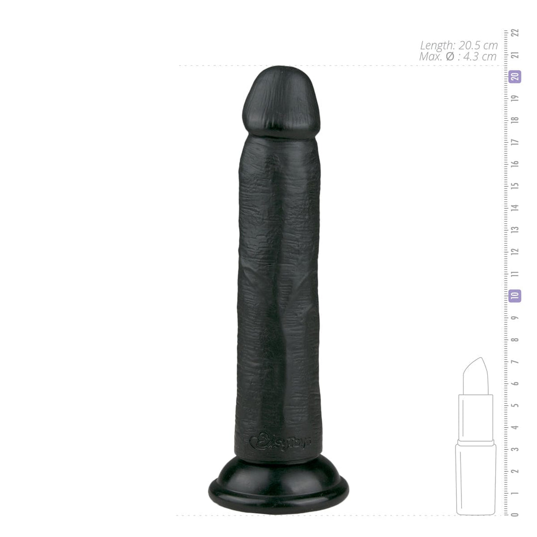 Easytoys Saugnapf Dildo Easytoys Saugnapfdildo Realistischer schwarzer Dildo - 20,5 cm diskret bestellen bei marielove