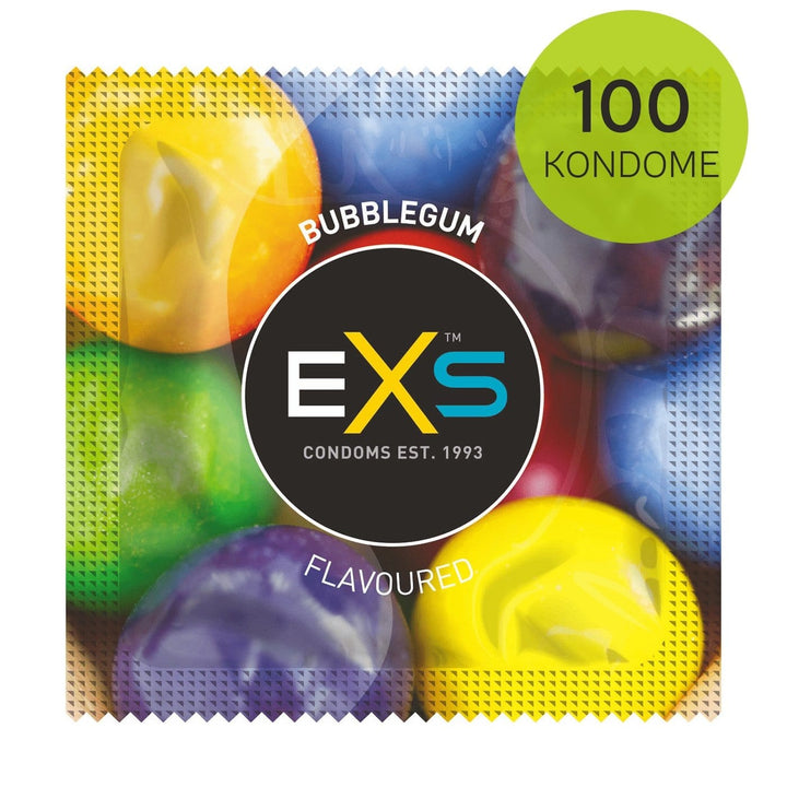 EXS Condoms Kondome 1x100 EXS Condoms Kondome mit Kaugummi Geschmack 100 - 500 Stück diskret bestellen bei marielove