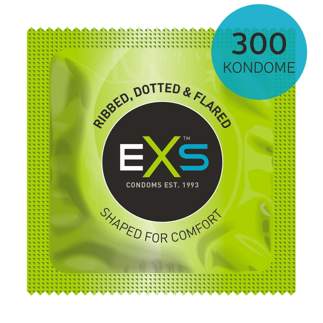EXS Condoms Kondome 3x100 EXS Condoms Kondome gerippt & genoppt 100 - 500 Stück diskret bestellen bei marielove