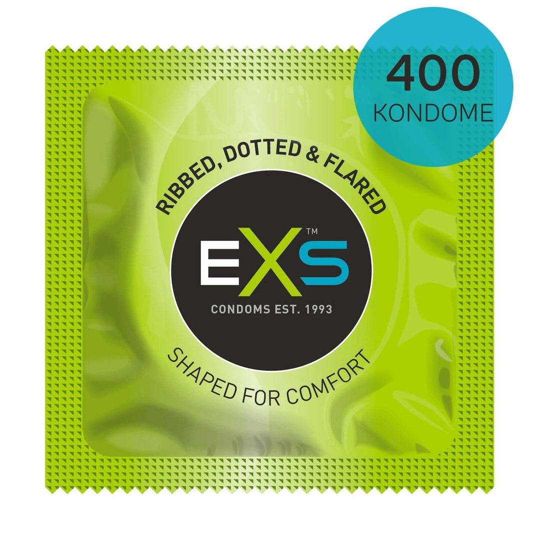 EXS Condoms Kondome 4x100 EXS Condoms Kondome gerippt & genoppt 100 - 500 Stück diskret bestellen bei marielove