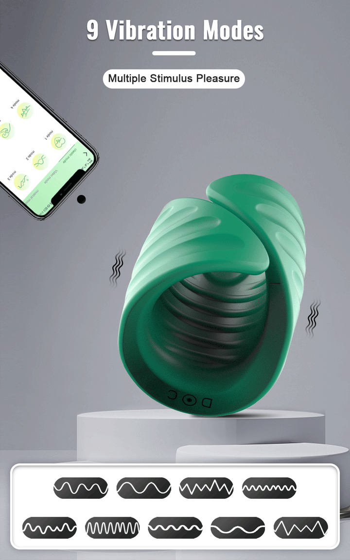 Grünes Sexspielzeug mit Vibration Modi