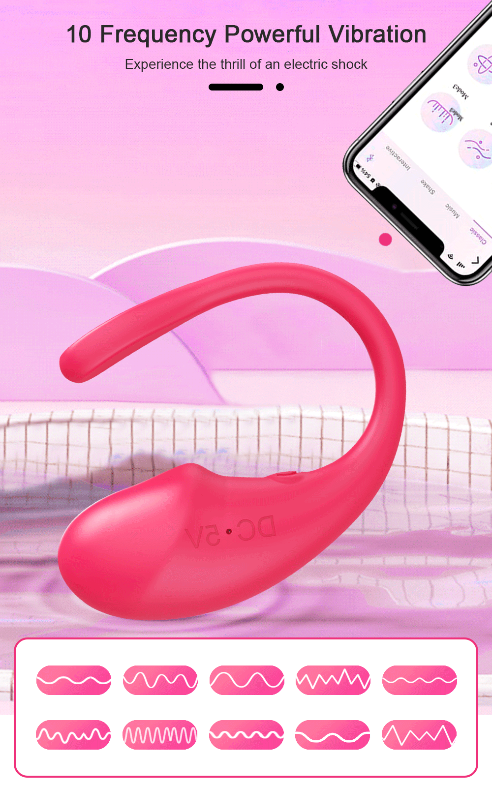 Rosa vibrierendes Sexspielzeug