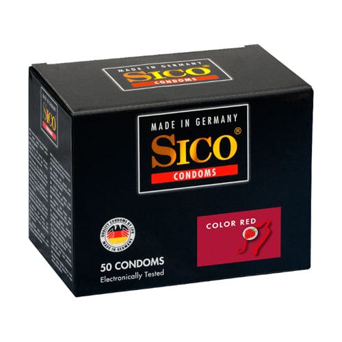 Sico Kondome Sico Kondome Sico Color Kondome, rot mit Erdbeergeschmack - 50 Condoms diskret bestellen bei marielove