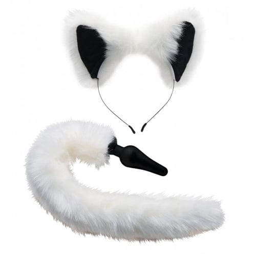 Tailz Analplugs Default Tailz Analplug White Fox Set mit Schwanz und Ohren diskret bestellen bei marielove