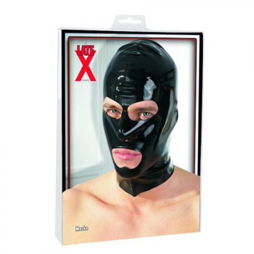 The Latex Collection Bondage Masken Default The Latex Collection SM Maske Latex Kopfmaske schwarz diskret bestellen bei marielove