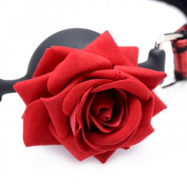 Rote Rosenblüten-Augenbinde für BDSM